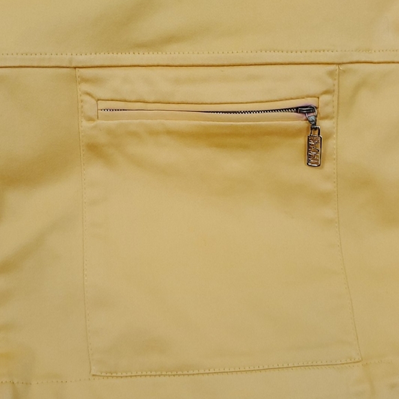 St.John Spot yellow vintage full zipper jacket hoodie women size M P - Picture 11 of 11